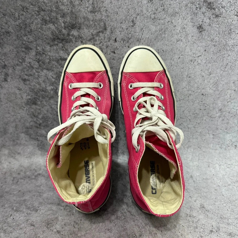 Converse Chuck Taylor All Star Men 9 Women 11 Raspberry Pink 132307F Hi Top